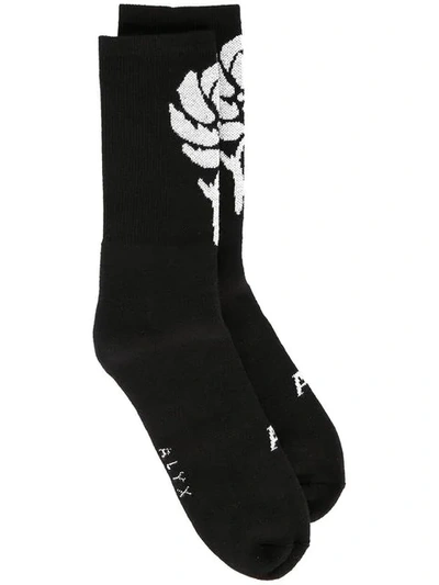 Alyx Printed Socks In Black