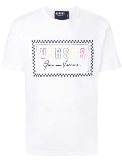 Versus Logo Print T-shirt In White
