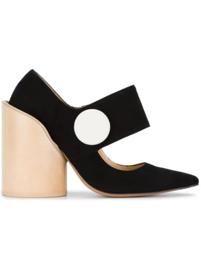 Jacquemus Black Suede 'les Chaussures Gros Boutons' Heels