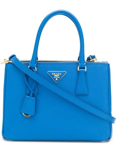 Prada Galleria Medium Tote In Blue