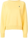 Polo Ralph Lauren Embroidered Logo Sweatshirt - Yellow