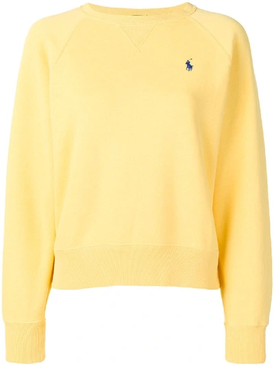 Polo Ralph Lauren Embroidered Logo Sweatshirt - Yellow