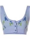 Altuzarra ‘sperlonga' Knit Bra Top In Blue