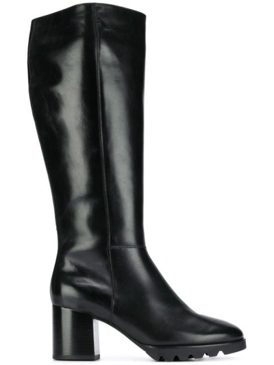 Hogl Round Toe Boots In Black