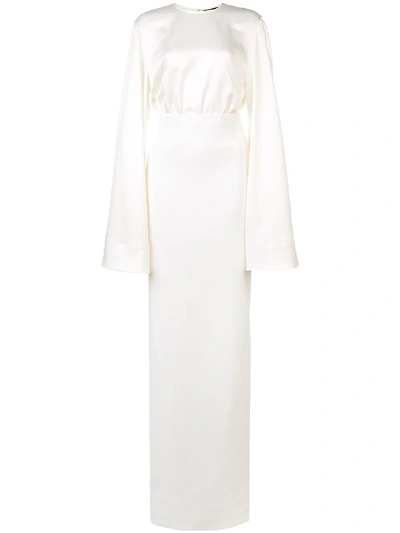 Solace London Nova Floor Length Gown - White
