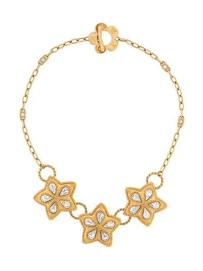 Pre-owned Kenzo 1990s Star Pendant Necklace In Gold