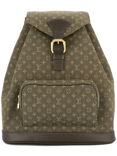 Louis Vuitton Montsouris Gm Backpack In Green