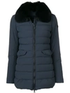 Peuterey Fur Collar Padded Jacket - Blue