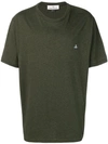 Vivienne Westwood Small Logo Embroidered T-shirt In Green