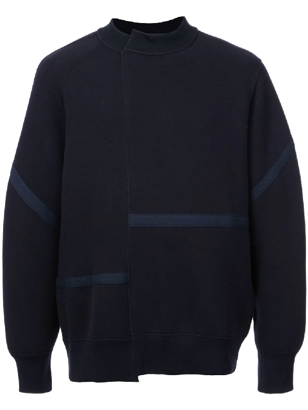 Sacai Deconstructed Sweatshirt In Blue | ModeSens