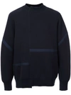 Sacai Deconstructed Sweatshirt In Blue