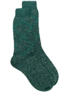 Paris Texas Patterned Socks In Green