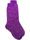 Paris Texas Patterned Socks - Purple