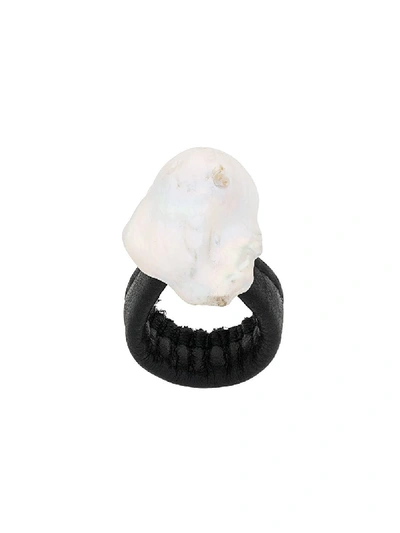 Monies Pearl Ring - Black