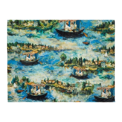 Off-white Multicolor Lake Beach Towel In All Over