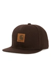 Carhartt Canvas Logo Ball Cap - Brown In Tobacco