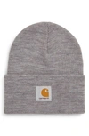 Carhartt Knit Watchman In Grey Heather