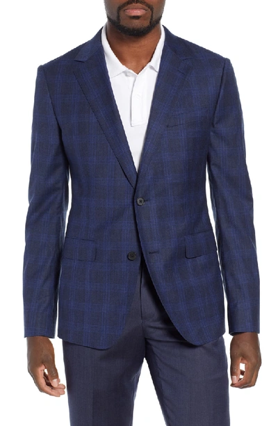 Bonobos Jetsetter Check Stretch Wool Sport Coat In Exploded Navy Plaid