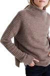 Madewell Belmont Mock Neck Sweater In Heather Root