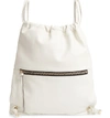 Vince Camuto Kira Leather Backpack - White In Birch