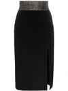 Christopher Kane High-waisted Crystal Embellished Skirt In Black