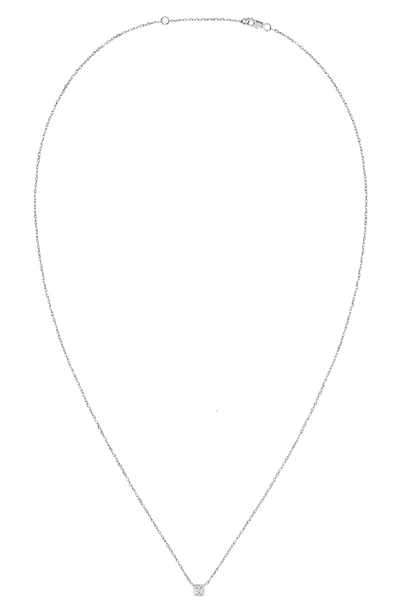Dinh Van Le Cube Diamant Diamond Pendant Necklace In White Gold