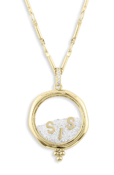 Lulu Dk X Kristina Schulman Sisters Shaker Pendant Necklace In Gold