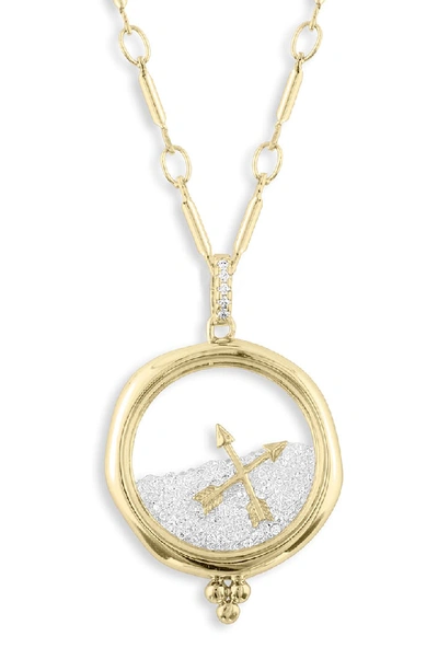 Lulu Dk X Kristina Schulman Friendship Shaker Pendant Necklace In Gold
