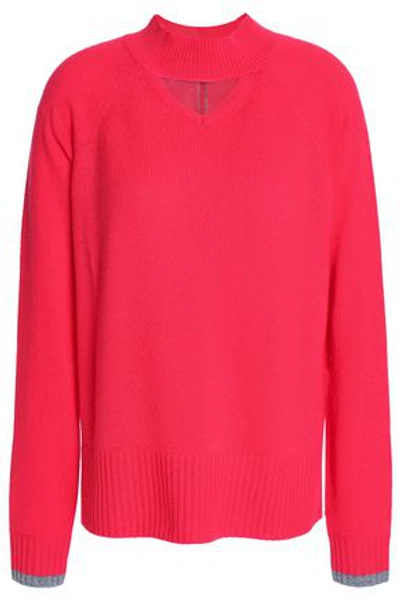 Duffy Woman Cutout Cashmere Sweater Papaya