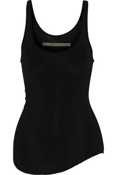 Enza Costa Woman Ribbed Jersey Tank Black