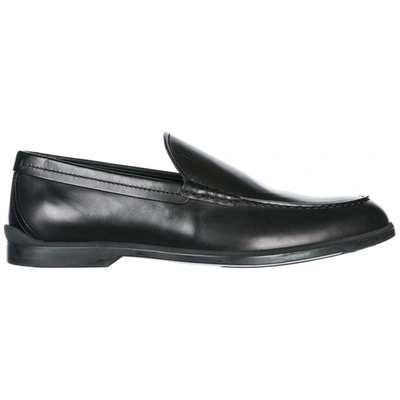 Tod's Men's Leather Loafers Moccasins In Black