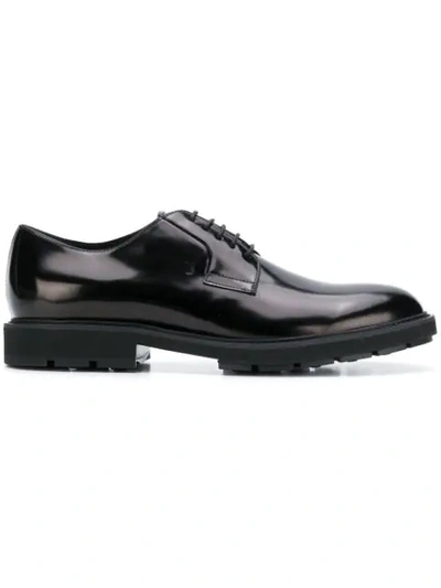 Tod's Men's Classic Leather Lace Up Laced Formal Shoes Derby In Black