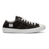 Maison Margiela Stereotype Canvas Low-top Trainers In Black