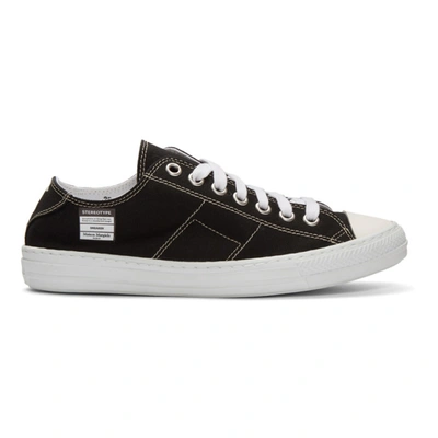 Maison Margiela Stereotype Canvas Low-top Trainers In Black