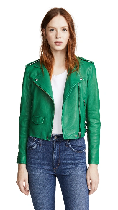 Iro green shop leather jacket