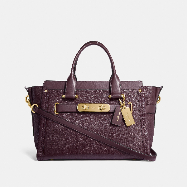 coach swagger oxblood