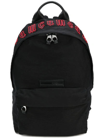 Mcq By Alexander Mcqueen Mcq Alexander Mcqueen Mcq Red Gothic Repeat Black Cotton Classic Backpack