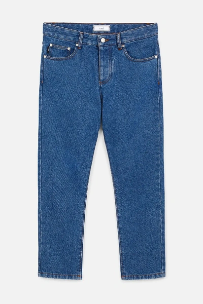 Ami Alexandre Mattiussi Cropped Jeans In Blue