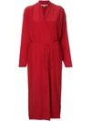 Stella Mccartney Wrap Midi Dress In Red