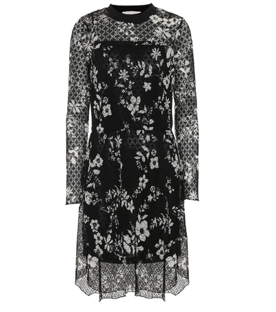 See By Chloé Floral-printed Lace Dress In Black