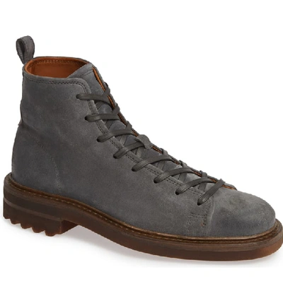 John Varvatos Men's Essex Trooper Suede Boots In Steel Grey