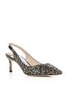 Jimmy Choo Women's Erin 60 Slingback Pumps In Gold Mix Glitter Leather