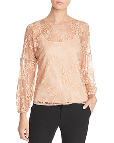 Status By Chenault Lace Blouse In Ginger