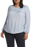Vince Camuto Pleat Yoke Top In Northern Lights