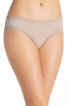 Natori Bliss Cotton Girl Briefs In Flax