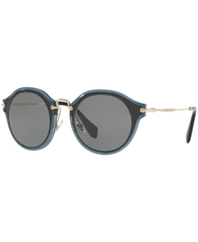 Miu Miu Sunglasses, Mu 51ss In Black/grey