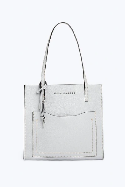 Marc Jacobs Medium The Grind Gray Leather Tote Bag In Grey