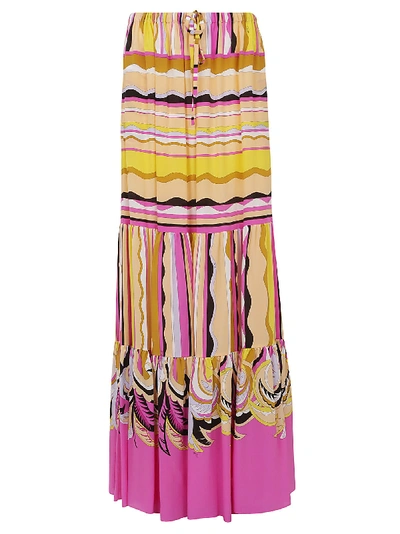 Emilio Pucci Pleated Long Skirt