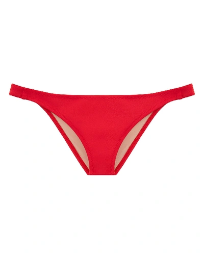 Evarae Nephele Skinny Bikini Bottom In Red