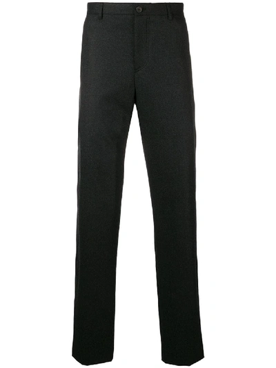 Giorgio Armani Straight Fit Trousers - Grey